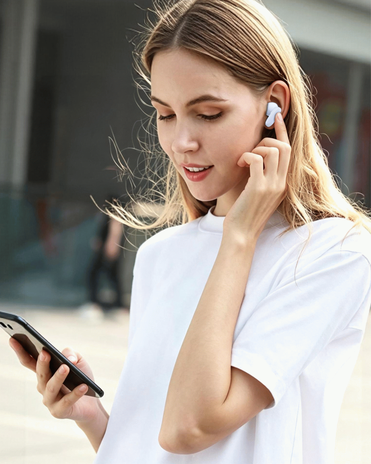 BLUETOOTH TWS SLUCHÁTKA SWISSTEN SONIC, MODRÁ