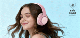 BLUETOOTH DĚTSKÁ STEREO SLUCHÁTKA SWISSTEN JUNIOR, RŮŽOVÁ