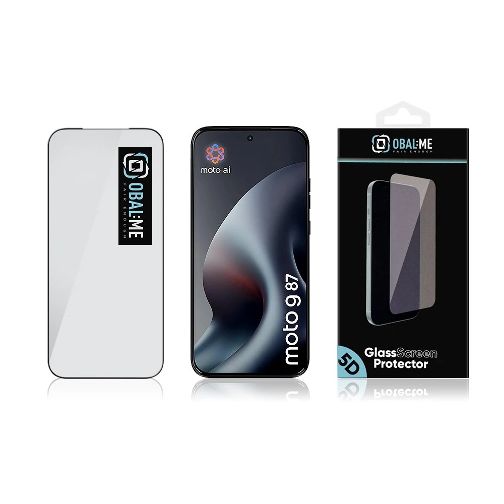 OBAL:ME 5D Tvrzené Sklo pro Motorola G87 Black 