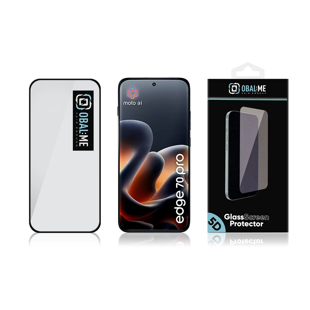 OBAL:ME 5D Tvrzené Sklo pro Motorola Edge 70 Pro Black