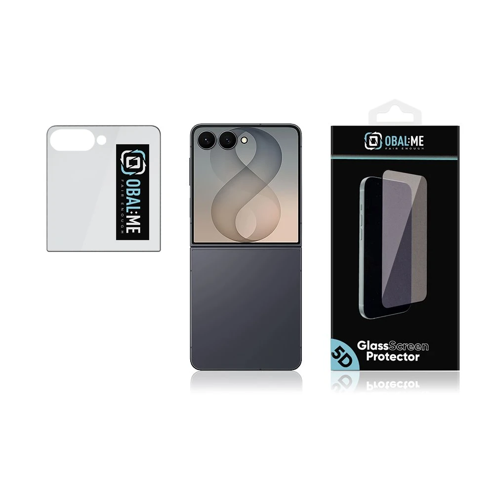 OBAL:ME 5D Tvrzené Sklo pro Samsung Galaxy Z Flip 8 Black