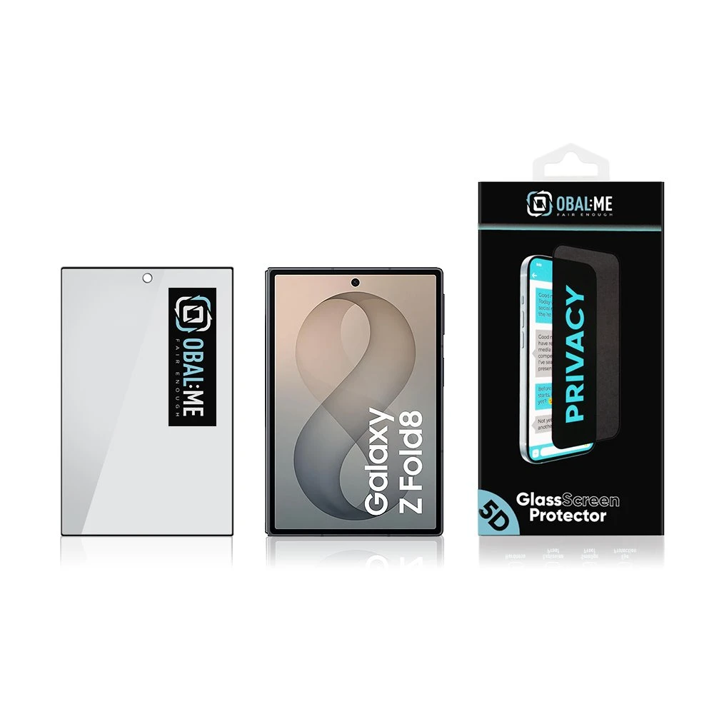 OBAL:ME Privacy 5D Tvrzené Sklo pro Samsung Galaxy Z Fold 8 Black