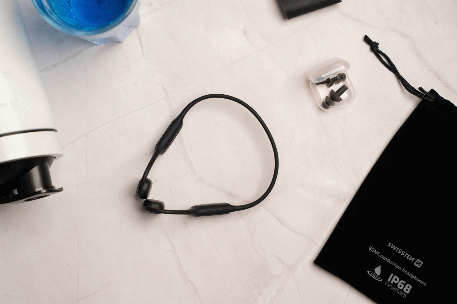 BLUETOOTH SLUCHÁTKA SWISSTEN NA PLAVÁNÍ BONE CONDUCTION (8 GB)