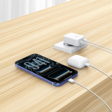 SWISSTEN SKLÁDACÍ SÍŤOVÝ ADAPTÉR FoldCHARGE GaN 1x USB-C 30W + 1x USB-A 18W QC, BÍLÁ