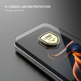 Ultra odolné tvrzené sklo FIXED Long-Life s Anti-dust aplikátorem pro Apple iPhone 17e/16e/14/13Pro/13, černá
