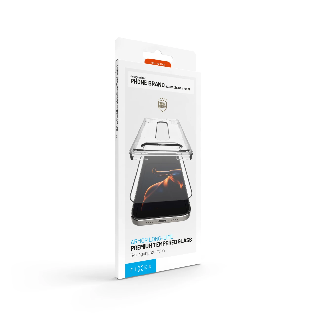 Ultra odolné tvrzené sklo FIXED Long-Life s Anti-dust aplikátorem pro Apple iPhone 17e/16e/14/13Pro/13, černá