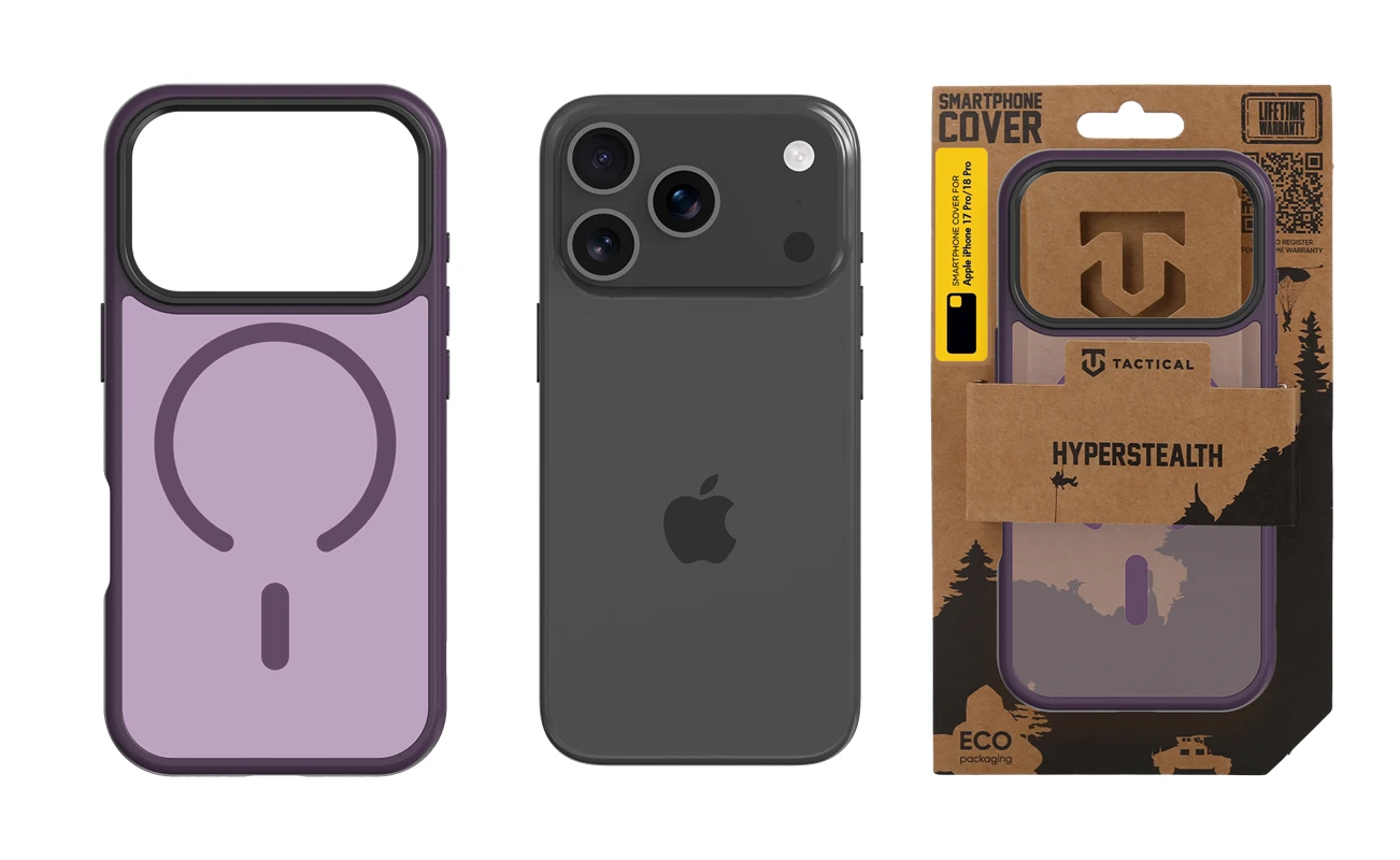 Tactical MagForce Hyperstealth Kryt pro Apple iPhone 17 Pro/18 Pro Burgundy Smoke