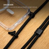 Pouzdro FIXED MagPure Neck s černou šňůrkou na krk pro Apple iPhone 18 Pro