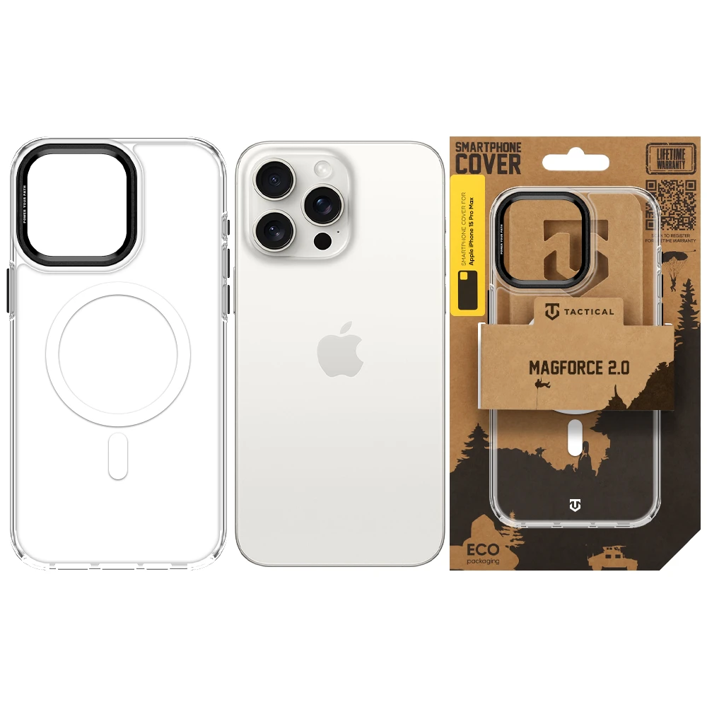 Tactical MagForce 2.0 Kryt pro Apple iPhone 15 Pro Max Black