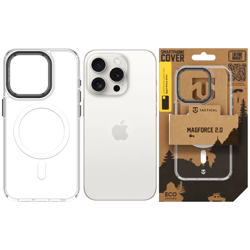Tactical MagForce 2.0 Kryt pro Apple iPhone 15 Pro Black