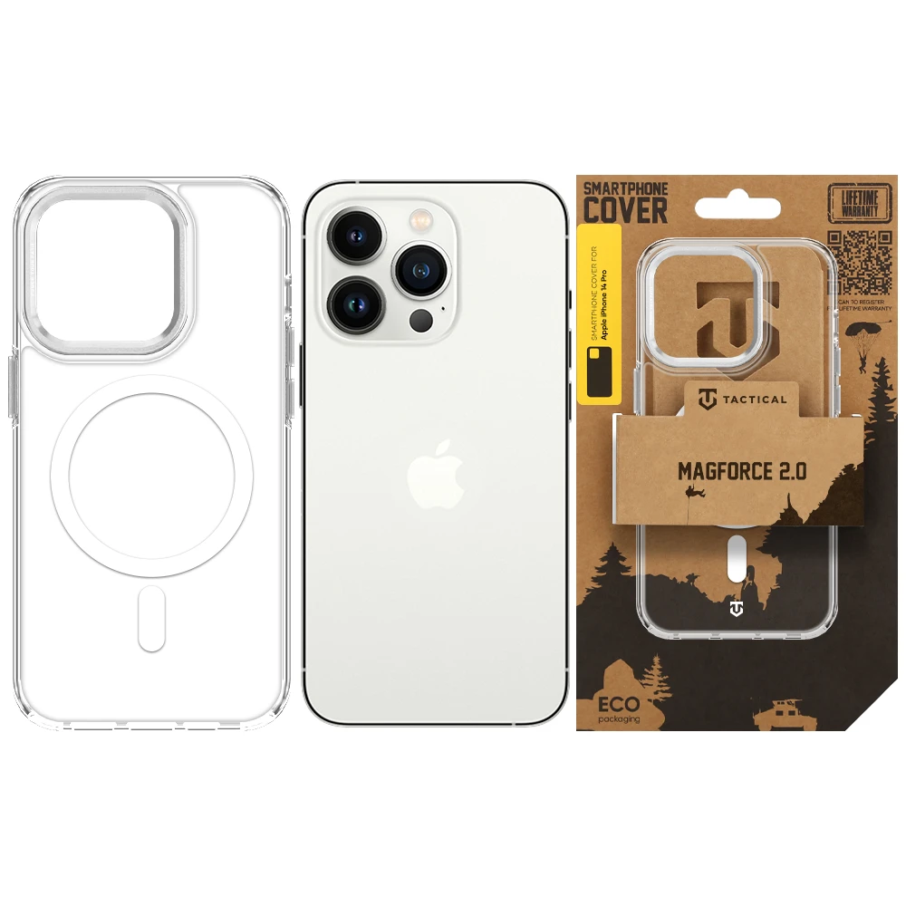 Tactical MagForce 2.0 Kryt pro Apple iPhone 14 Pro Silver