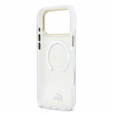 Lacoste IML Shockproof Petit Pique Gold Logo MagSafe Zadní Kryt pro iPhone 18 Pro Max Transparent