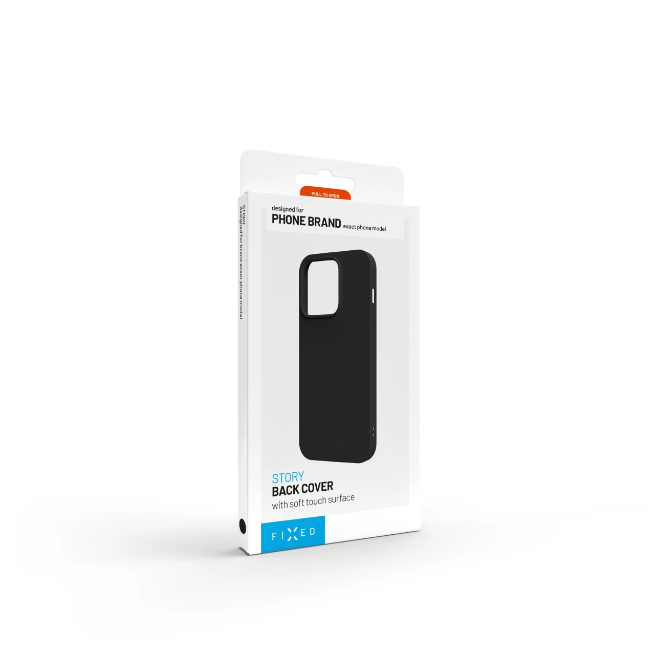 Zadní pogumovaný kryt FIXED Story pro Xiaomi Redmi 17 4G, černá