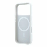 Lacoste PVC Iconic Petit Pique Metal Logo MagSafe Zadní Kryt pro iPhone 18 Pro Max Light Grey