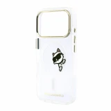 Karl Lagerfeld IML Choupette Peekaboo Magsafe Zadní Kryt pro iPhone 18 Pro Max Transparent
