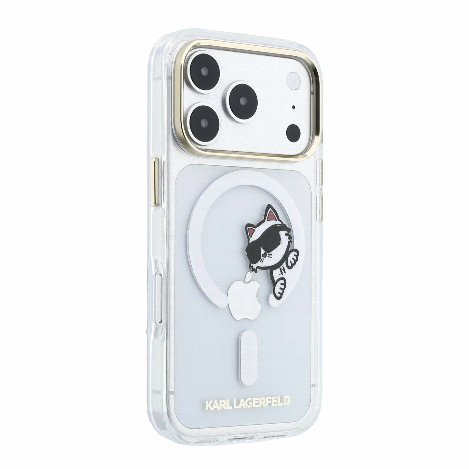 Karl Lagerfeld IML Choupette Peekaboo Magsafe Zadní Kryt pro iPhone 18 Pro Max Transparent