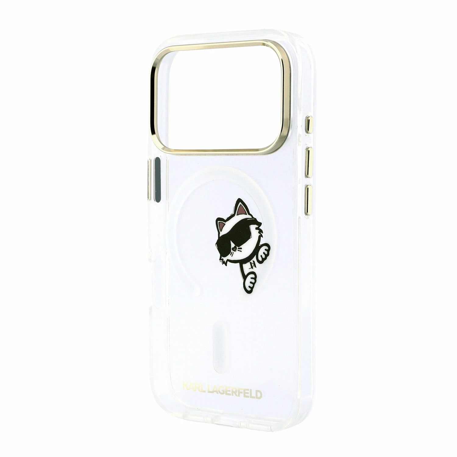 Karl Lagerfeld IML Choupette Peekaboo Magsafe Zadní Kryt pro iPhone 18 Pro Max Transparent