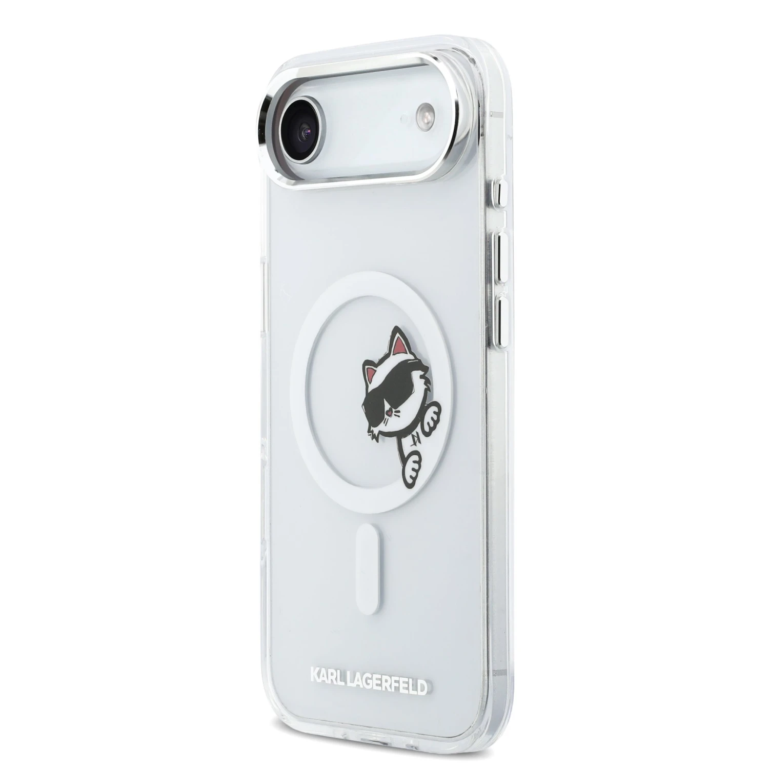 Karl Lagerfeld IML Choupette Peekaboo MagSafe Zadní Kryt pro iPhone Air Transparent