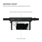 Voděodolné pouzdro FIXED Dry Belt okolo pasu z hypalonu s certifikací IPX8, černé