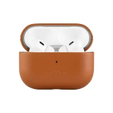 Kožené pouzdro FIXED PodsLeather s podporou MagSafe pro Apple AirPods Pro 2/Pro 2 (USB-C), hnědá