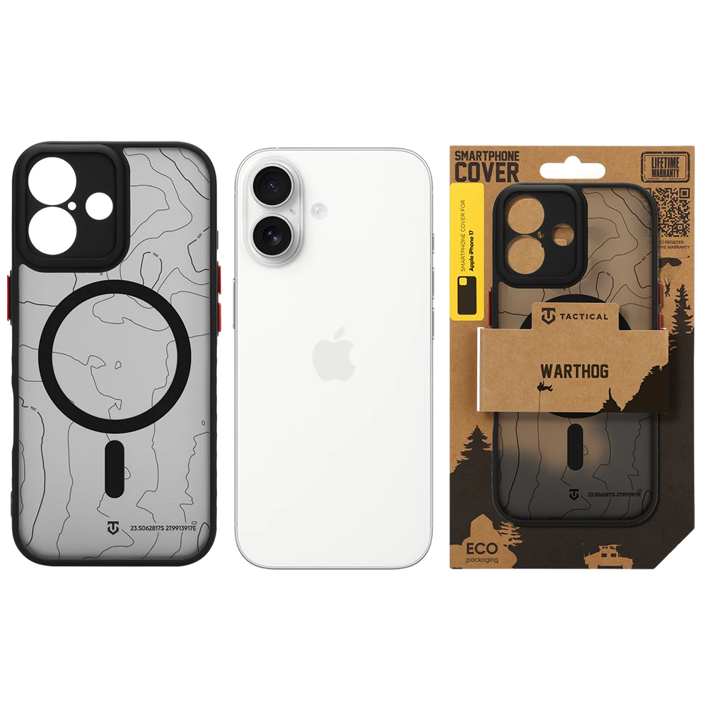 Tactical MagForce Warthog Kryt pro Apple iPhone 17 Asphalt