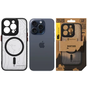 Zadní kryt Tactical MagForce Warthog pro Apple iPhone 15 Pro, asphalt