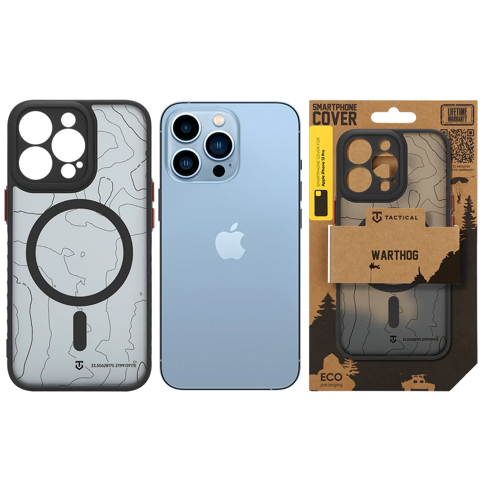 Tactical MagForce Warthog Kryt pro Apple iPhone 13 Pro Asphalt