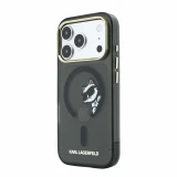 Karl Lagerfeld IML Choupette Peekaboo Magsafe Zadní Kryt pro iPhone 18 Pro Max Black