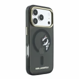 Karl Lagerfeld IML Choupette Peekaboo Magsafe Zadní Kryt pro iPhone 18 Pro Max Black