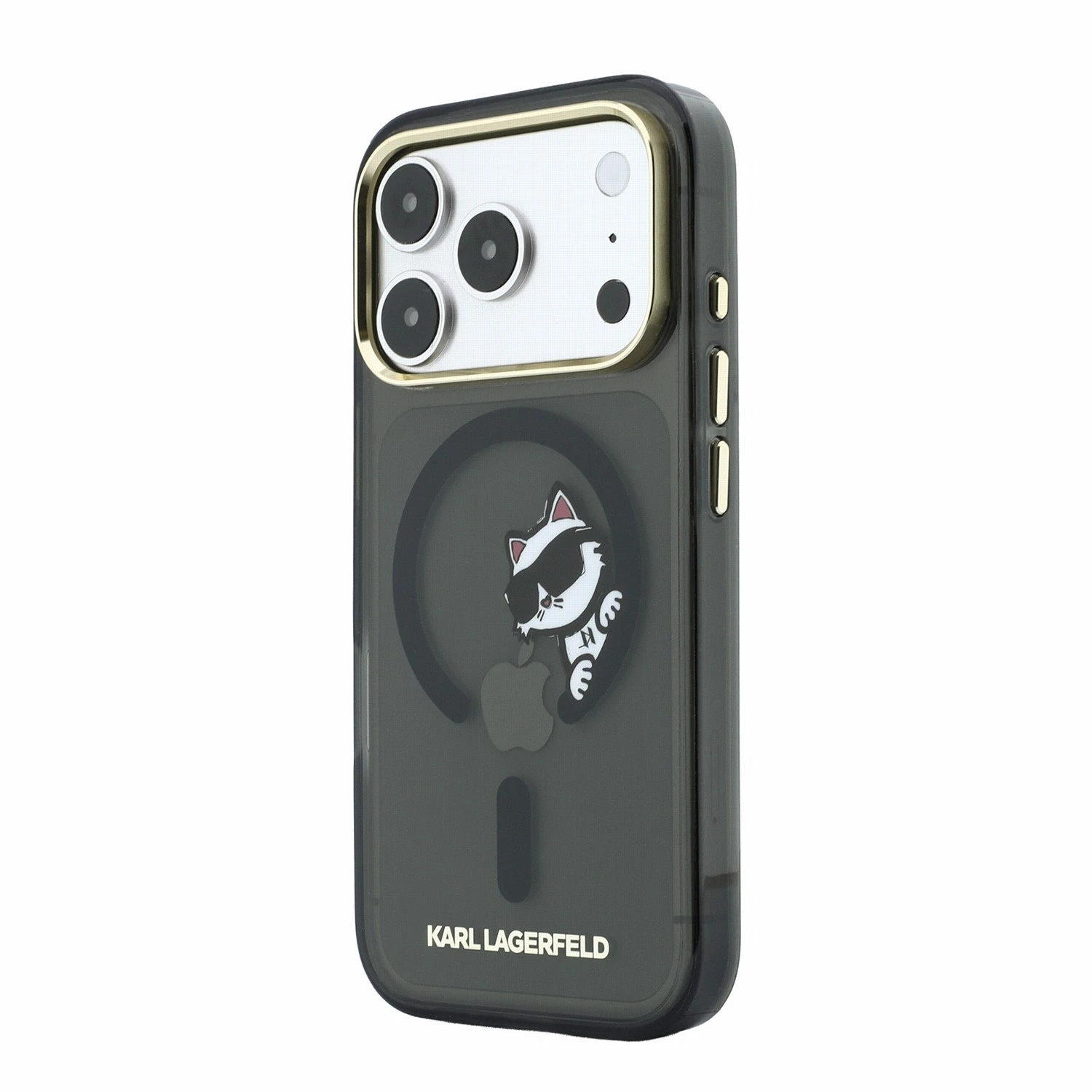 Karl Lagerfeld IML Choupette Peekaboo Magsafe Zadní Kryt pro iPhone 18 Pro Max Black