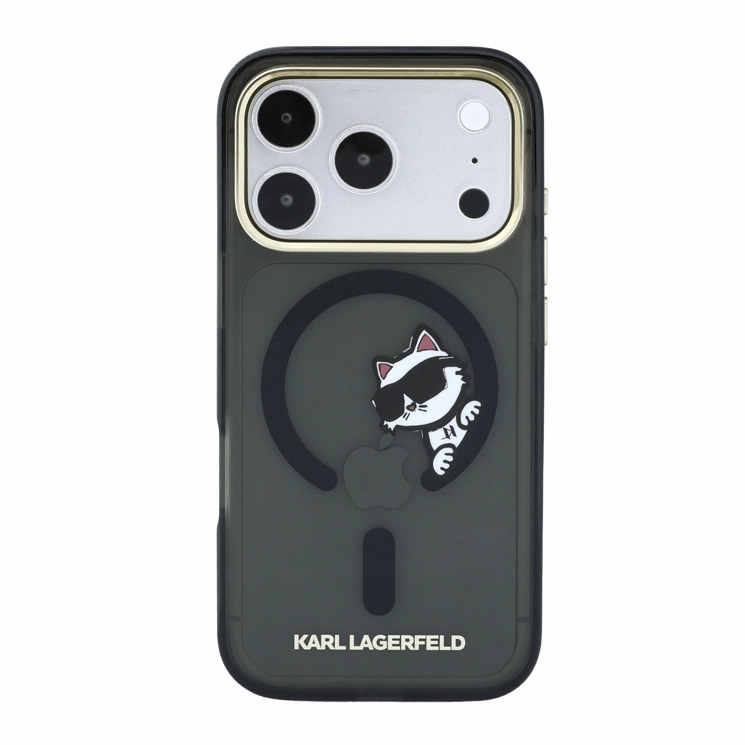 Karl Lagerfeld IML Choupette Peekaboo Magsafe Zadní Kryt pro iPhone 18 Pro Black