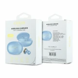 Guess Metallic Finish Classic Logo OWS Bezdrátová Sluchátka Light Blue