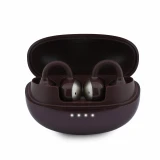 Guess Metallic Finish Classic Logo OWS Bezdrátová Sluchátka Burgundy