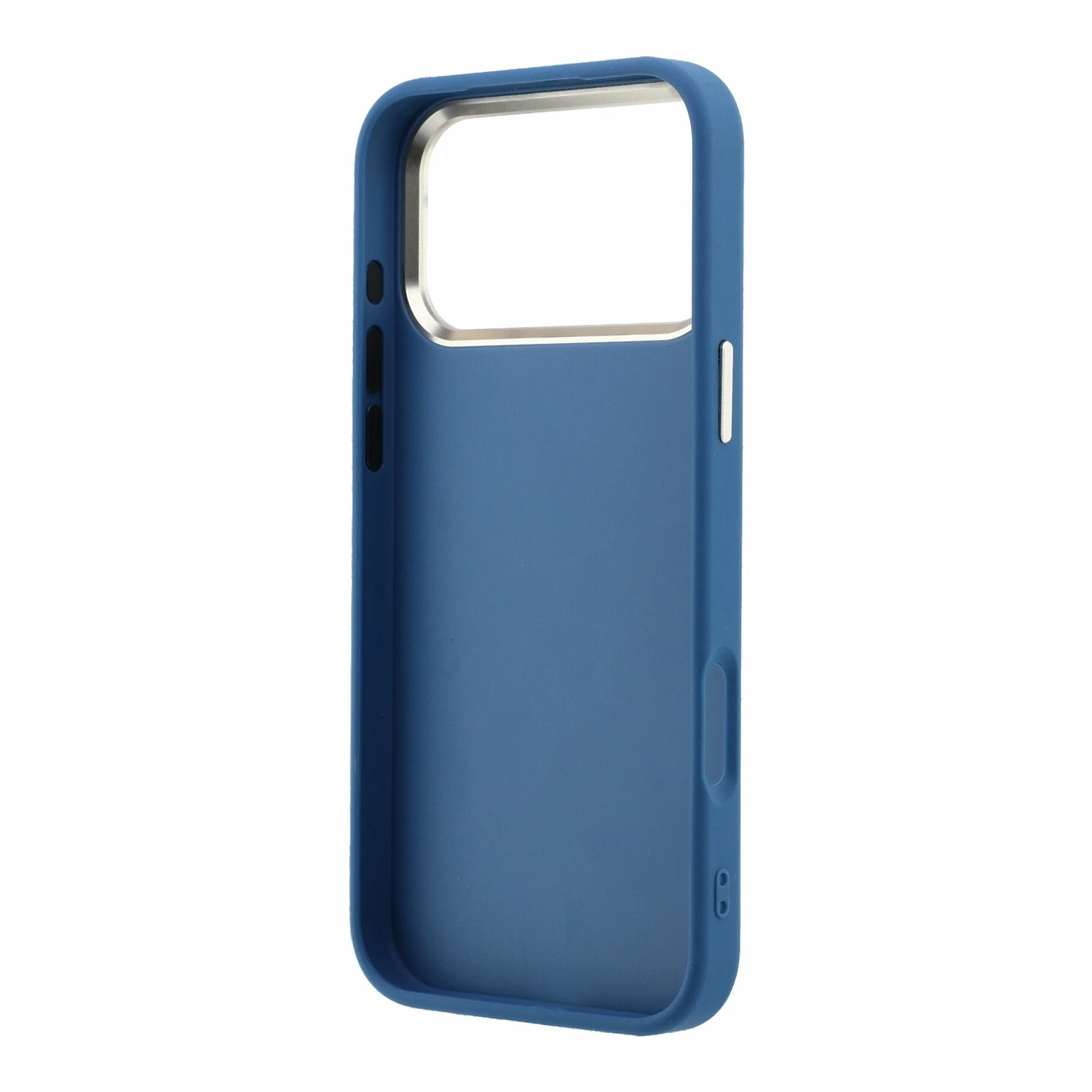 Guess PU 4G Strass Metal Logo Zadní Kryt pro iPhone 18 Pro Blue