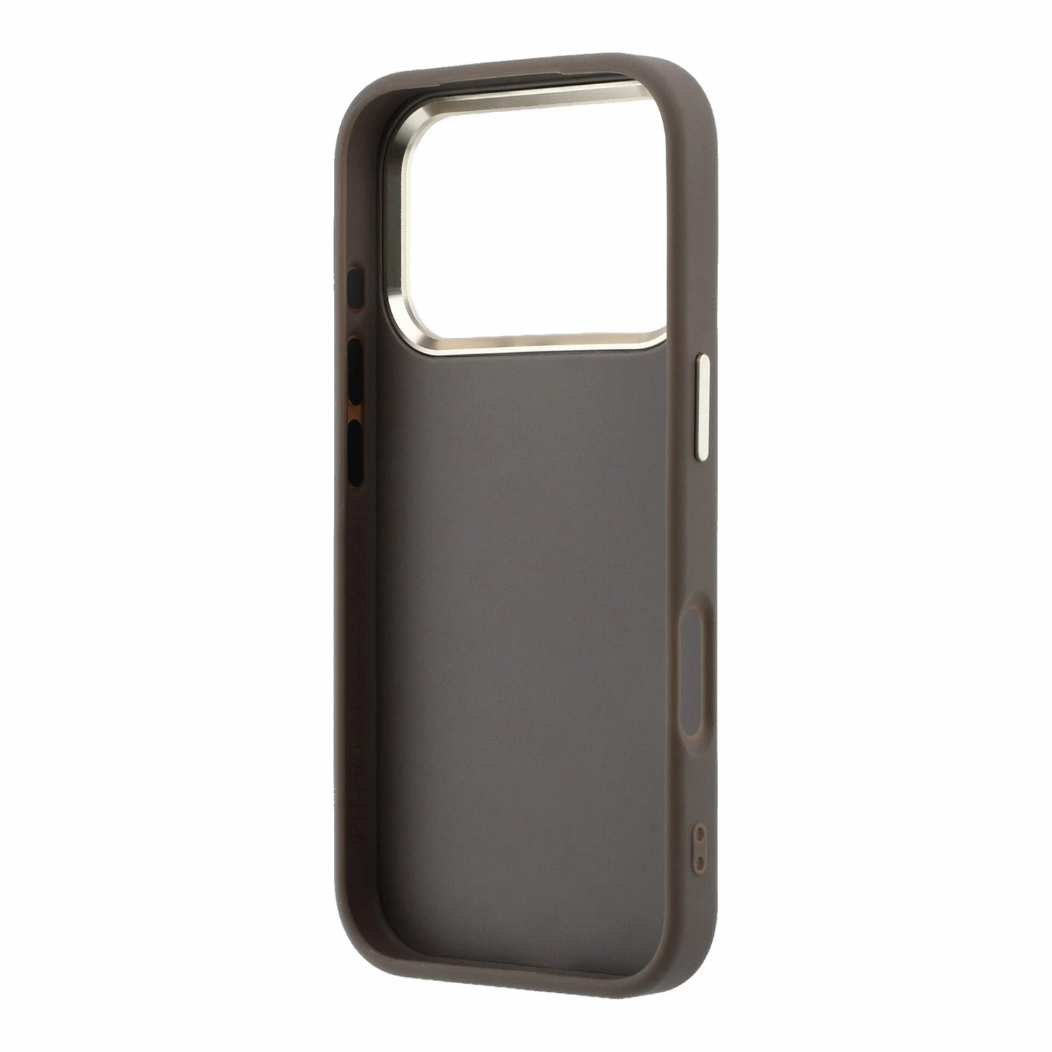 Guess PU 4G Strass Metal Logo Zadní Kryt pro iPhone 18 Pro Max Brown