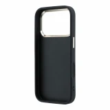 Guess PU 4G Strass Metal Logo Zadní Kryt pro iPhone 18 Pro Black