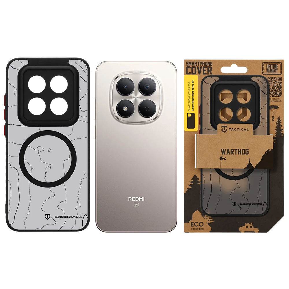 Tactical MagForce Warthog Kryt pro Xiaomi Redmi Note 15 Pro 5G Asphalt