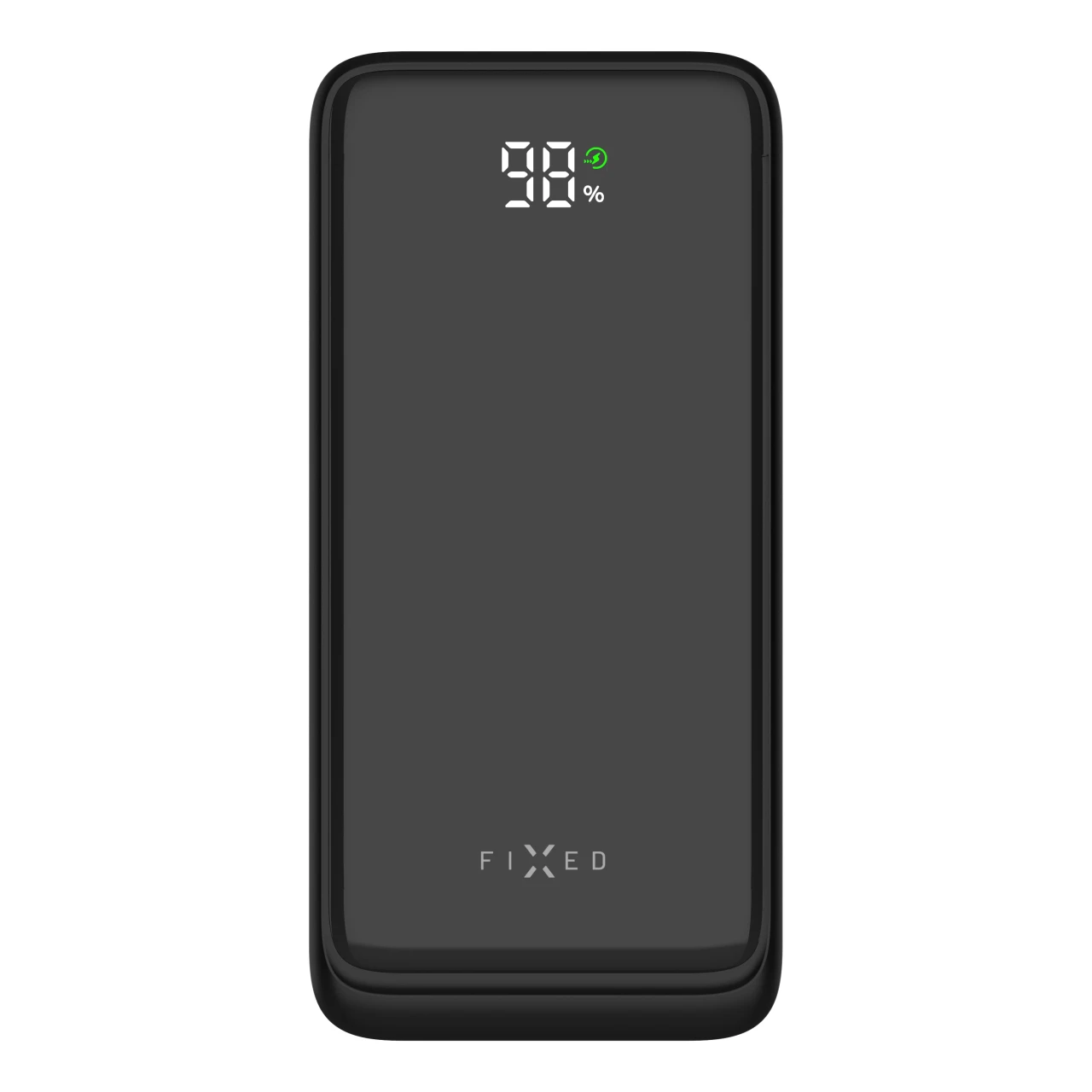Powerbanka FIXED Zen2 30 s LCD displejem a výstupem PD 20W, 30 000 mAh, černá