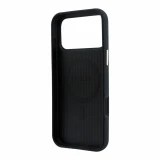 Guess PU Semi Wrap Perforated 4G Logo MagSafe Zadní Kryt pro iPhone 18 Pro Black