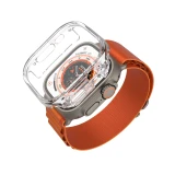 Ochranné pouzdro FIXED Pure Watch s temperovaným sklem pro Apple Watch Ultra 49 mm, čirá
