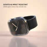 Ochranné pouzdro FIXED Pure Watch s temperovaným sklem pro Apple Watch 42 mm, čirá