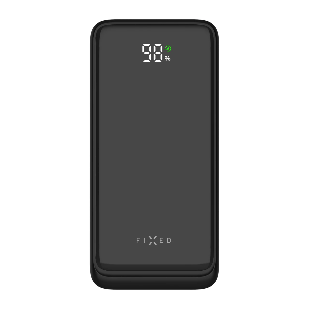 Powerbanka FIXED Zen2 10 s LCD displejem a výstupem PD 20W, 10 000 mAh, černá