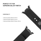 Set silikonových řemínků FIXED Silicone Sporty Strap pro Samsung Galaxy Watch 9/8, černá