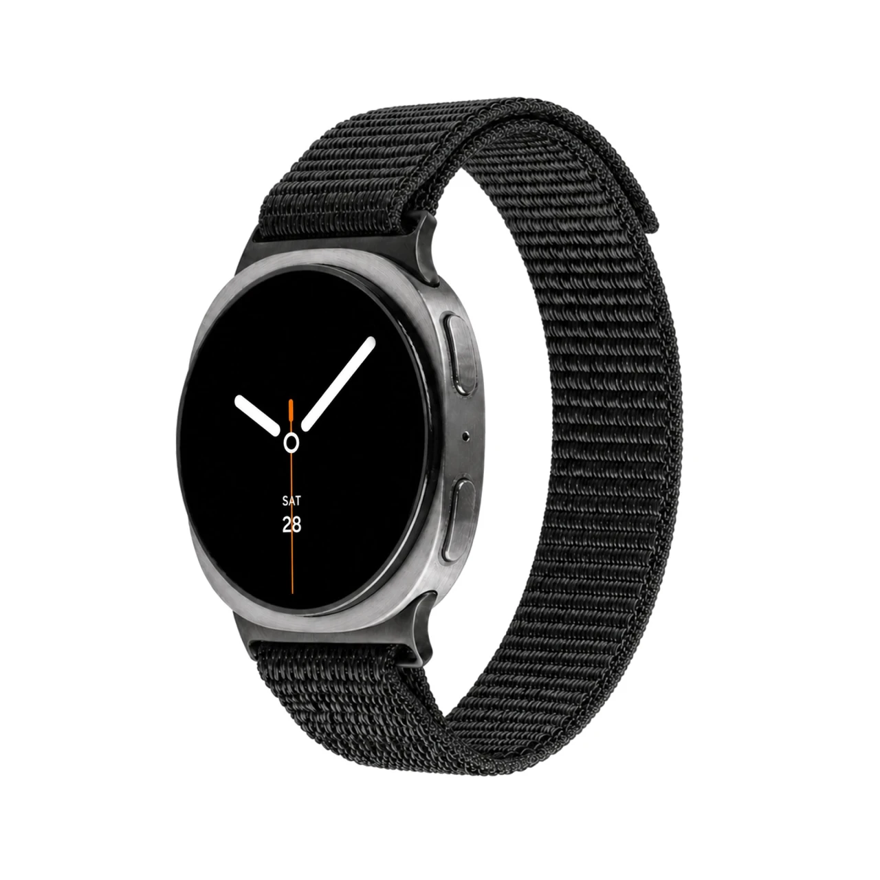 Nylonový řemínek FIXED Nylon Sporty Strap pro Samsung Galaxy Watch 9/8, černá
