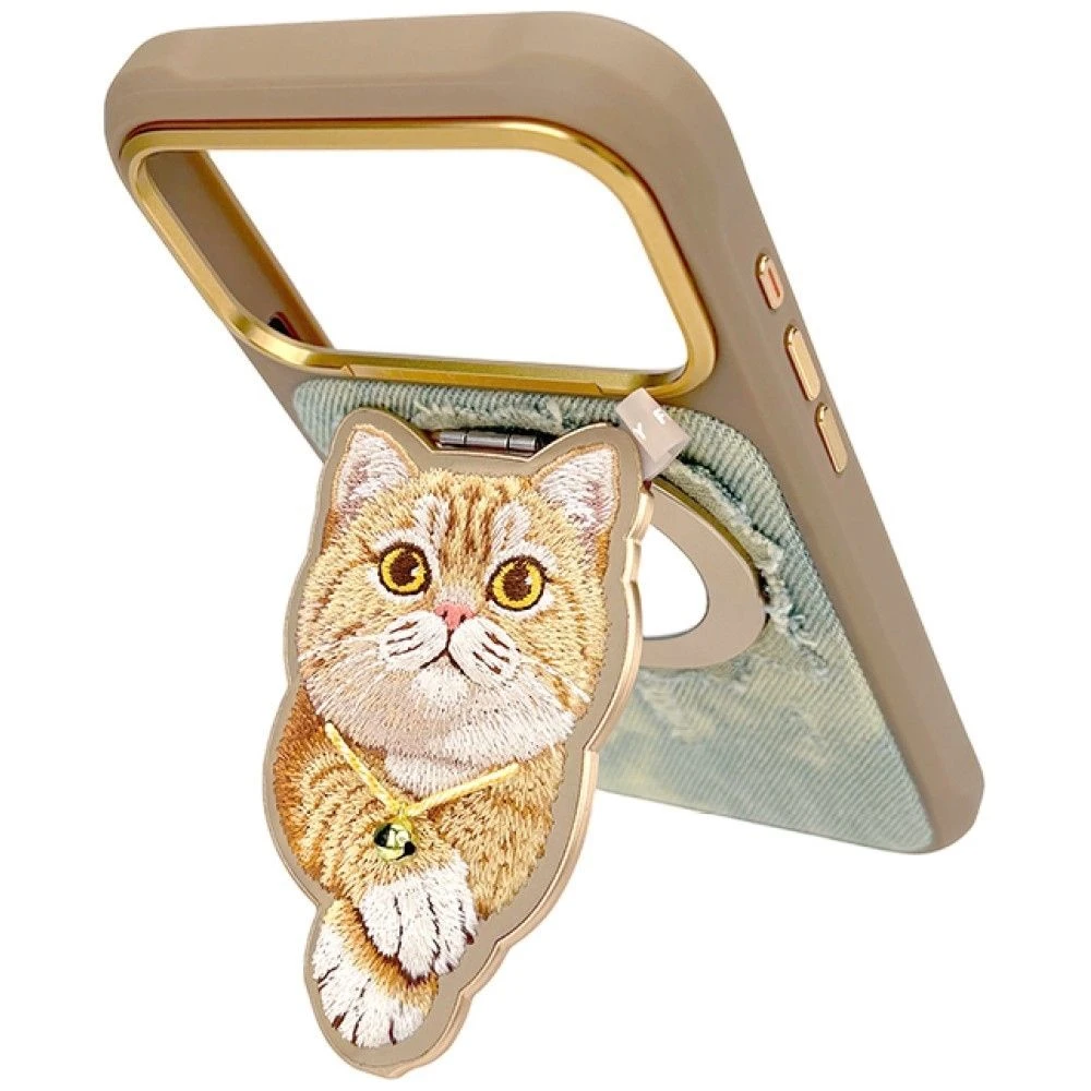 NIMMY magnetic hanger DENIM FASHION GINGER CAT brown