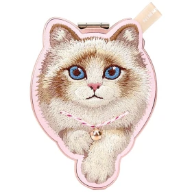 Magnetická ozdoba NIMMY magnetic hanger DENIM FASHION RAGDOLL CAT, růžová