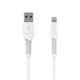 Datový a nabíjecí kabel FIXED s konektory USB/Lightning, 1.2m, USB 2.0, bílá