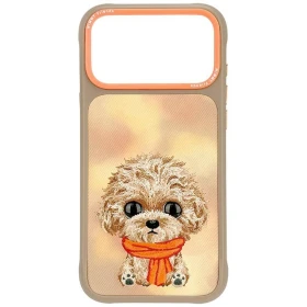 Zadní kryt NIMMY case BIG EYED TEDDY POODLE pro Apple iPhone 18 Pro / 17 Pro, hnědá