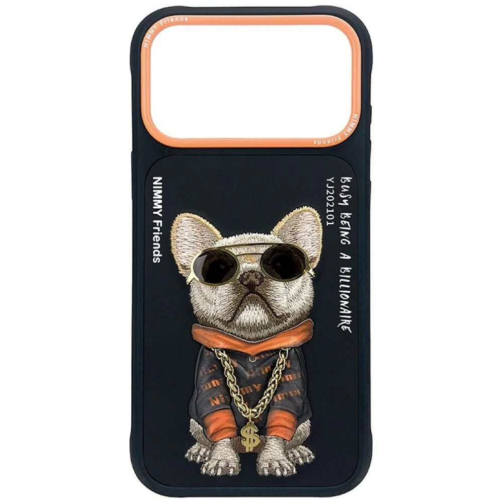 NIMMY case GLASSES COOL DOG for IPHONE 18 Pro Max/17 Pro Max black