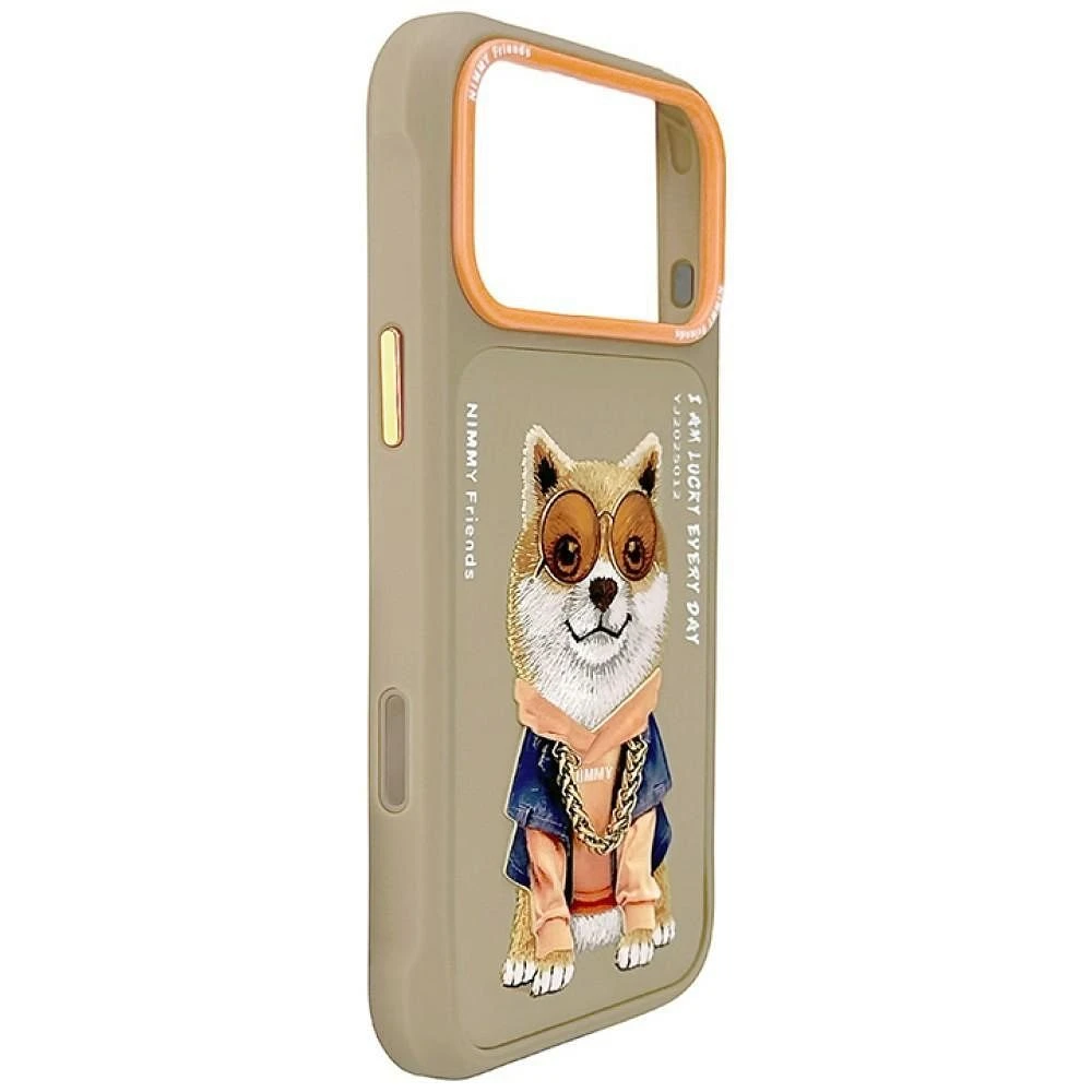 NIMMY case GLASSES COOL DOG for IPHONE 18 Pro Max/17 Pro Max beige
